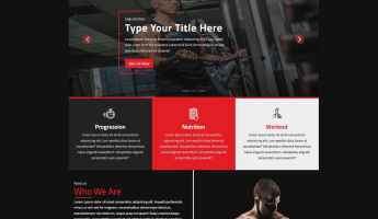 Train Hard Landing Page